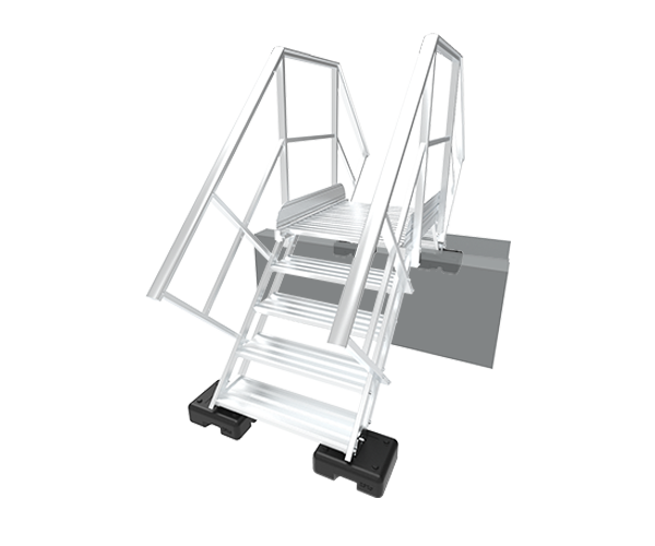 Aluminum unequal Crossover Ladder